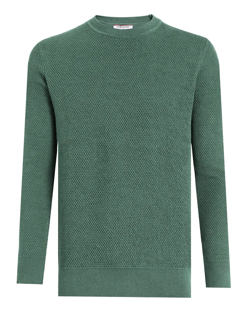 Felix Hardy Pullover Pullover Mit Rundhalsausschnitt Grün