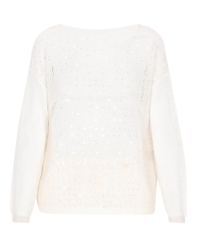 Usha Pullover Frauen cremefarben Wollweiß