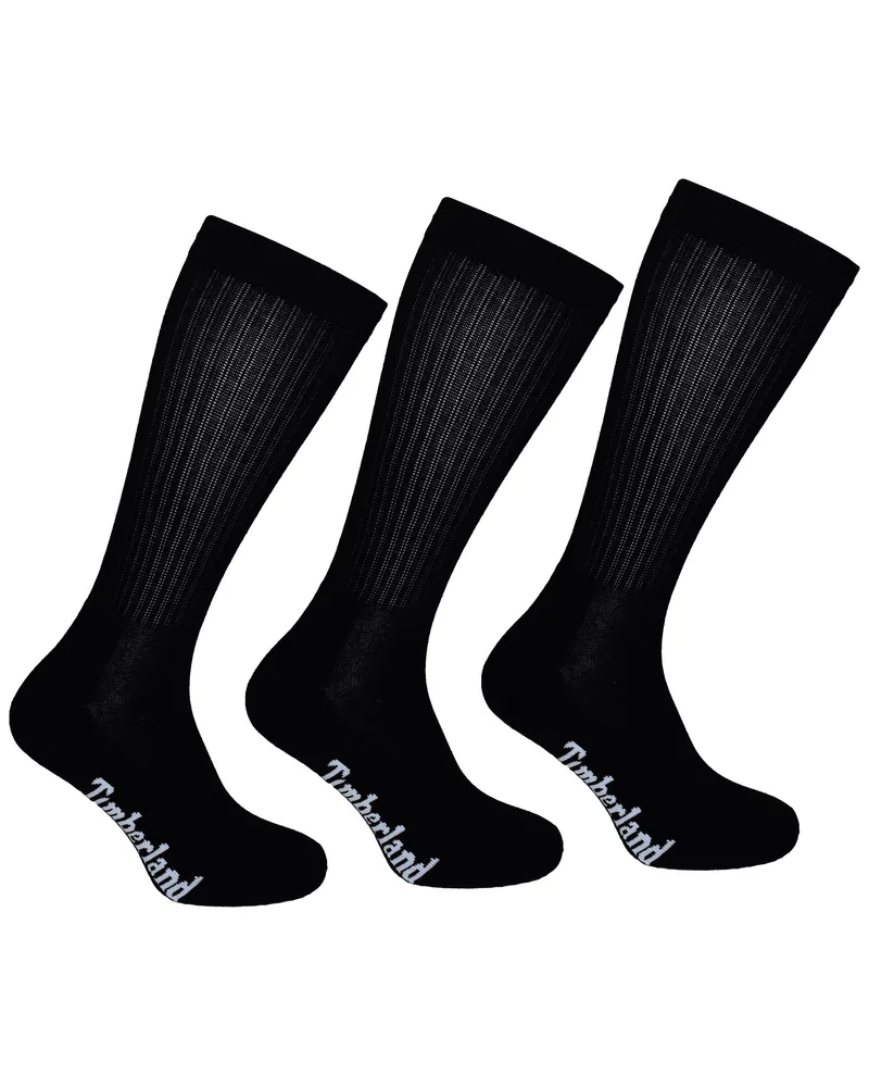 Timberland 3er-Pack Core Sport Schwarze Herrensocken Schwarz
