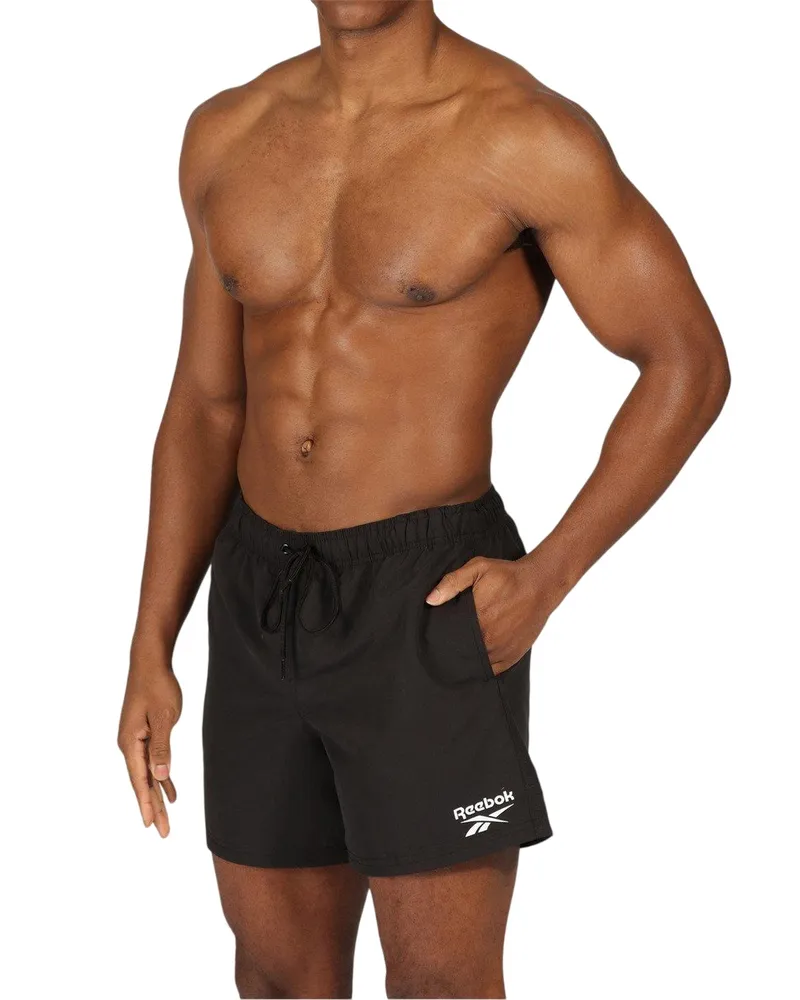 Reebok Yale" Badeshorts für Herren (Schwarz Schwarz
