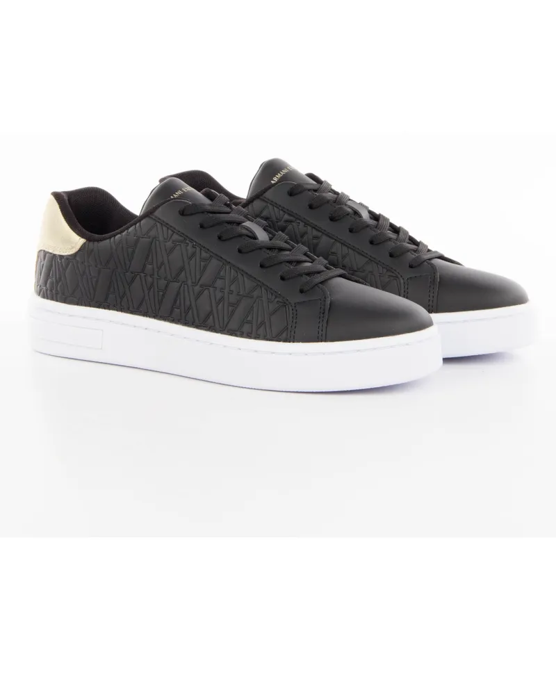 Armani Exchange Damen-Sneaker Geo AX Schwarz