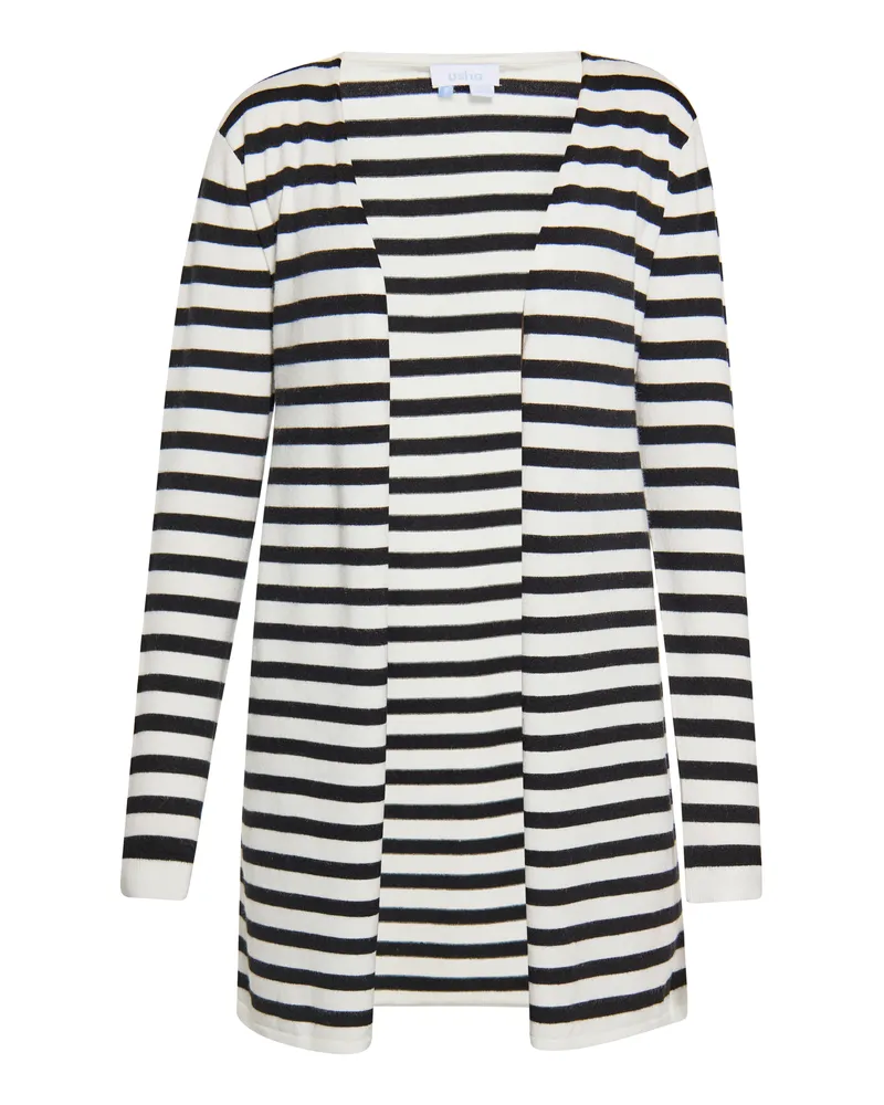 Usha Strickjacke Damen weiss schwarz Weiß