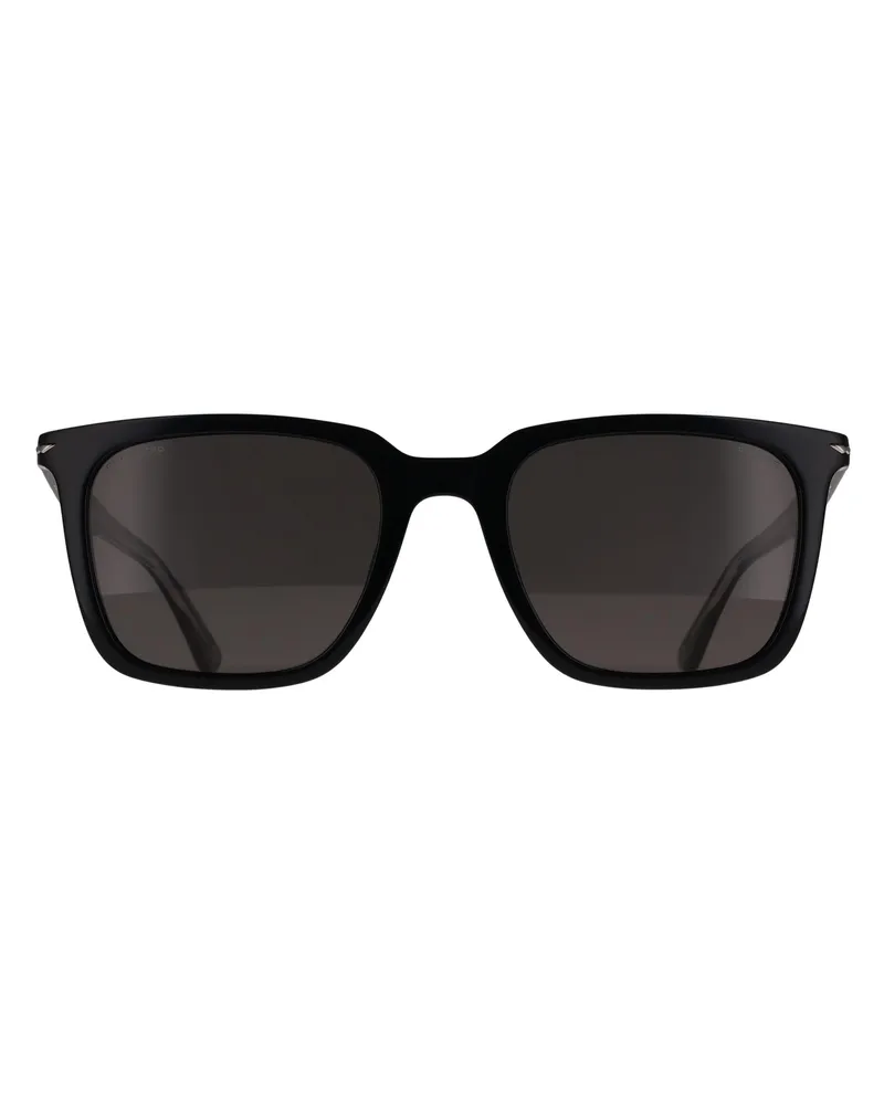 Police SPLQ80 700P Sonnenbrille in glänzendem Schwarz mit Rauchgläsern Schwarz