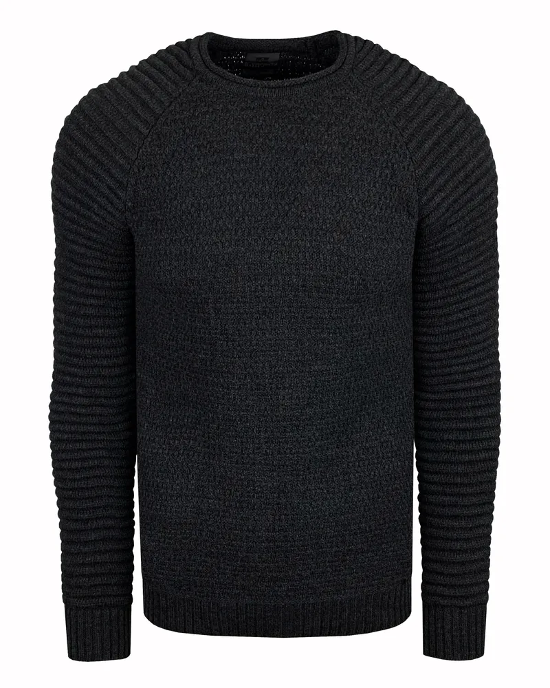 Rusty Neal Rundhalsausschnitt Pullover Schwarz Schwarz