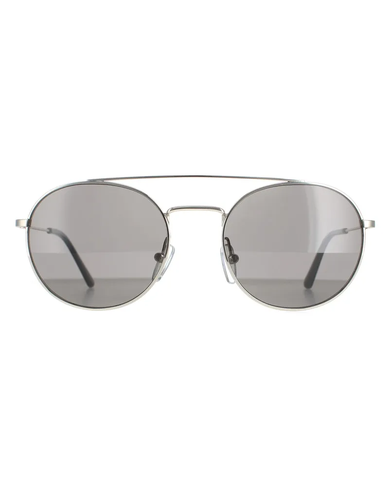 Calvin Klein Rund Unisex Silbergrau CK18116S Silber