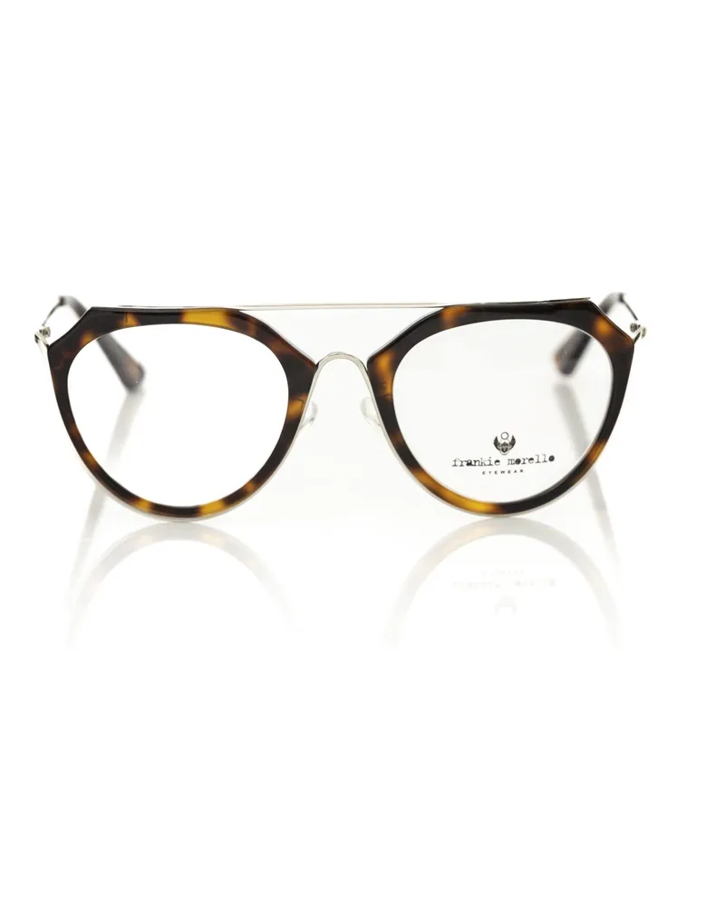 Frankie Morello Braune Acetat Brillenfassung Braun