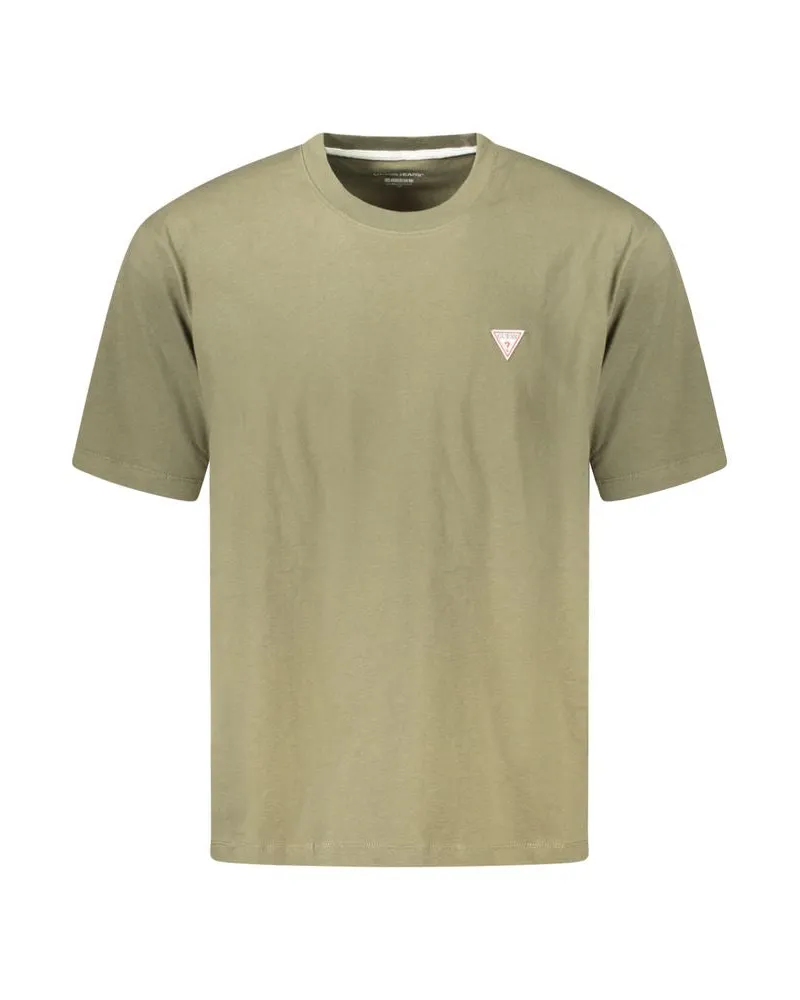 Guess Verde Baumwoll T-Shirt für Herren Grün