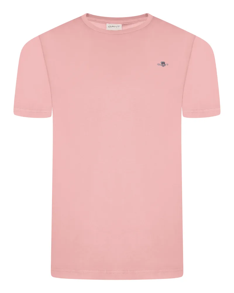Gant Normales Schild-T-Shirt, Rosa Rosa