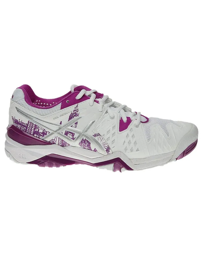 Asics Gel-Auflösung 6 Frauen weiße Tennistrainer Weiß