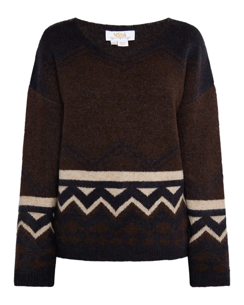 Usha Damenpullover, zur Seite fahrendes Detail - Mehrfarbig Mehrfarbig