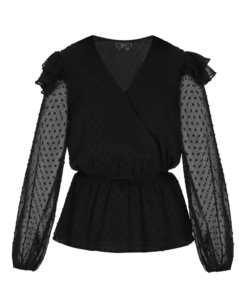 FAINA Bluse Damen schwarz Schwarz