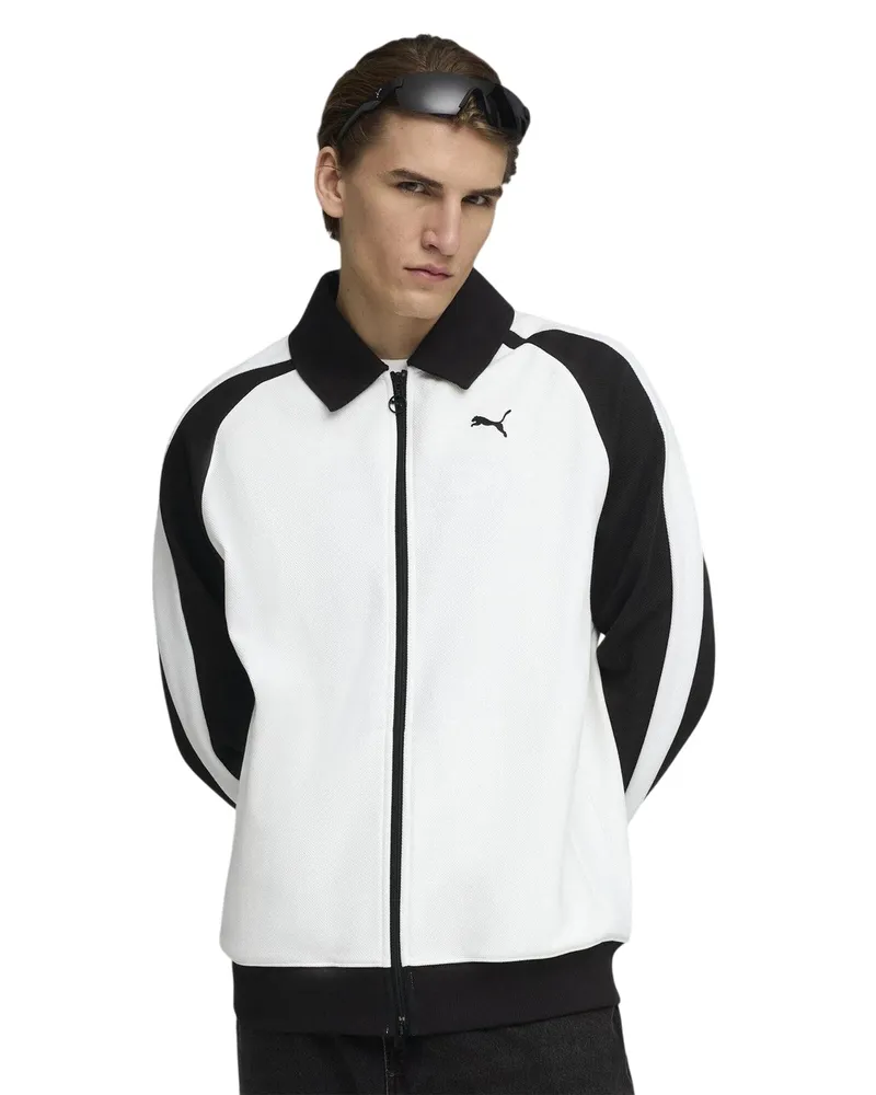 Puma T7" Trainingsjacke für Herren (Weiß/Schwarz Weiß