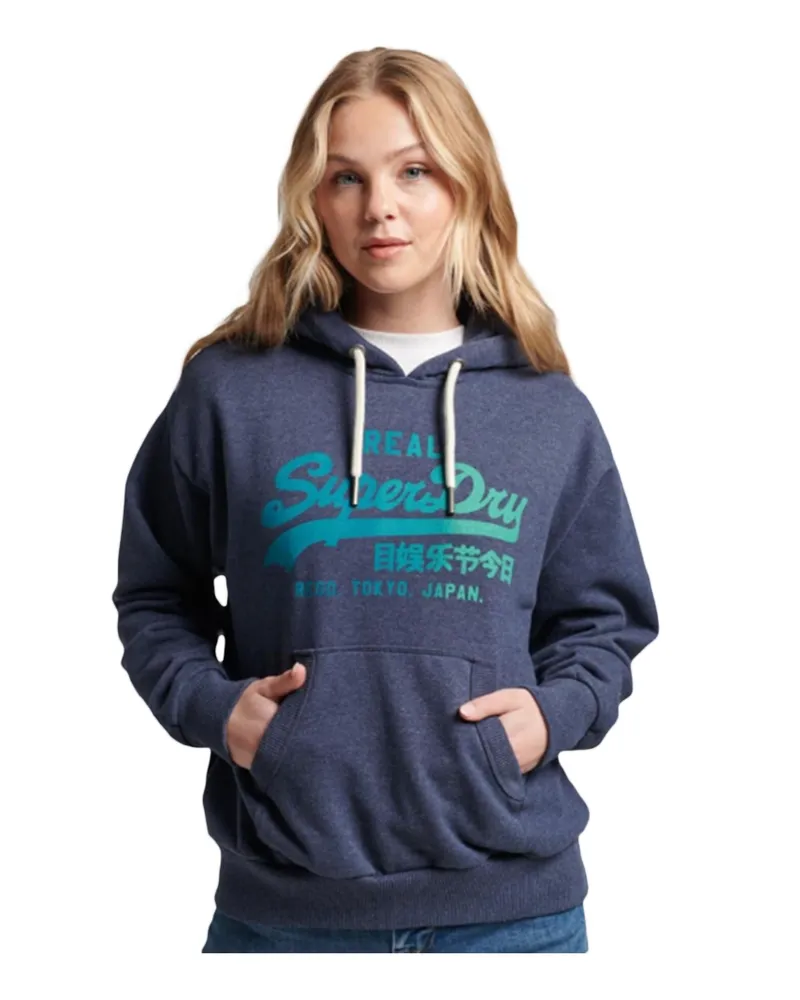 Superdry. Sweatshirt  Damen Vintage Blau