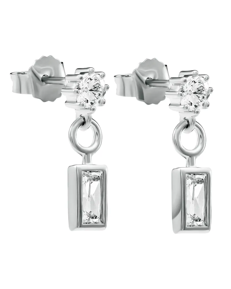Orphelia Madelyn' Damen 925er Sterling Silber Tropfenohrringe - Silber ZO-7583 Silber