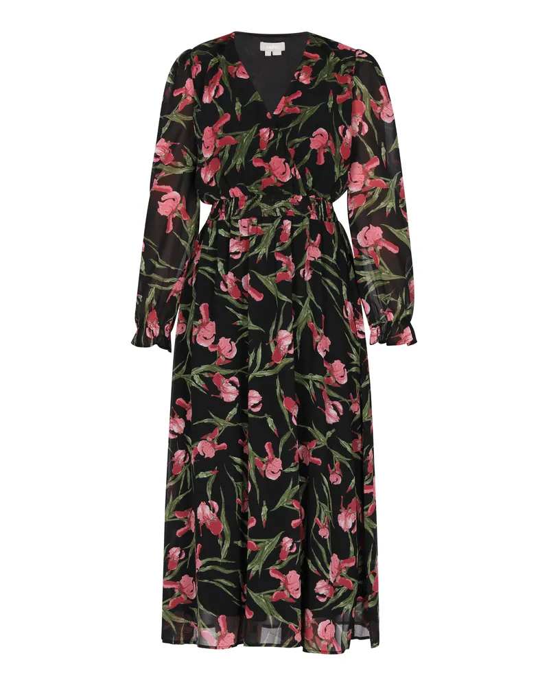 Usha Kleid Damen Schwarz Mehrfarbig Schwarz