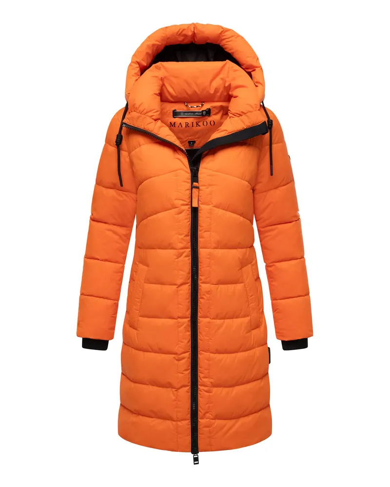 Marikoo Wintermantel Kaltnäschen mit abnehmbarer Kapuze - Orange Orange