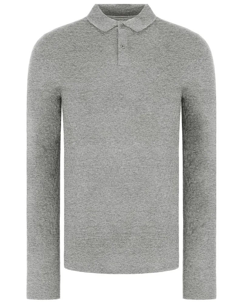 Ted Baker Morar Mens Grey Strick -Polo -Hemd Grau