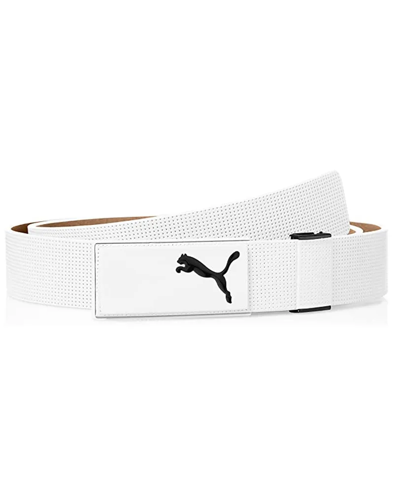 Puma All-in-One Cut-to-Length Herren-Gürtel - Weiß Weiß