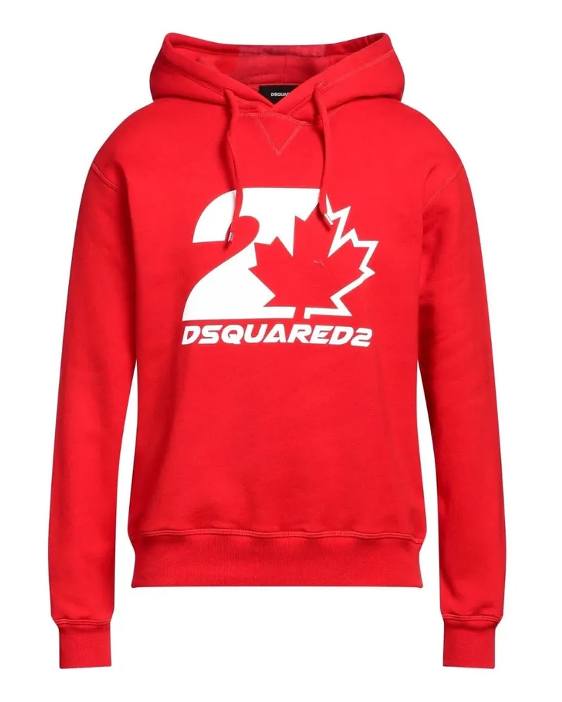 Dsquared2 Cool Fit - Kapuzenpullover in Ahornblatt-Rot Rot