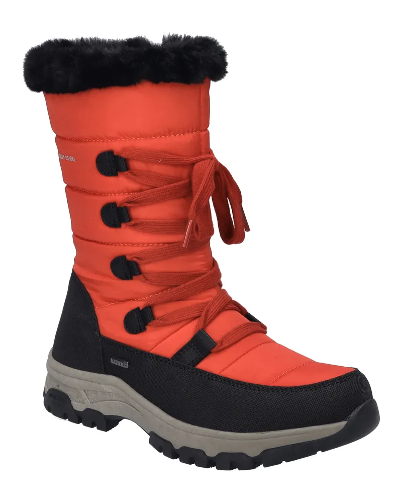Josef Seibel Damen Stiefel Davos 51 in schwarz-rot Schwarz