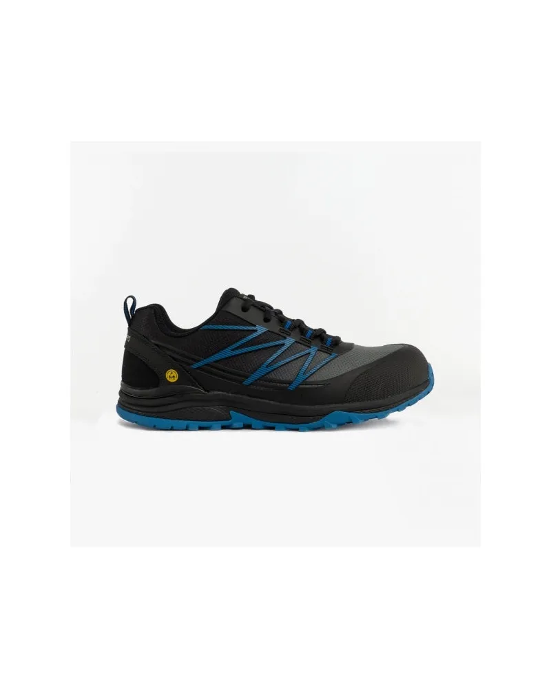 Skechers PUXAL Herren Sicherheitsschuhe Schwarz/Blau Schwarz