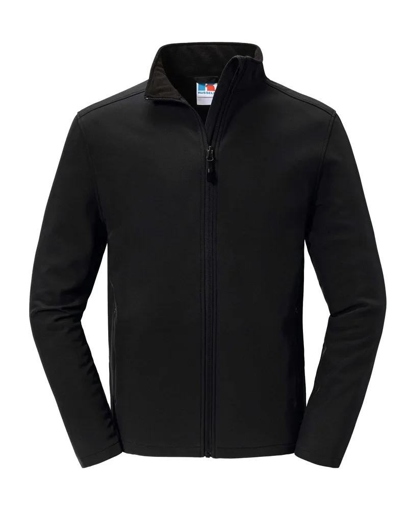 Russell Athletic Russell - "Essential" Softshelljacke für Herren (Schwarz Schwarz