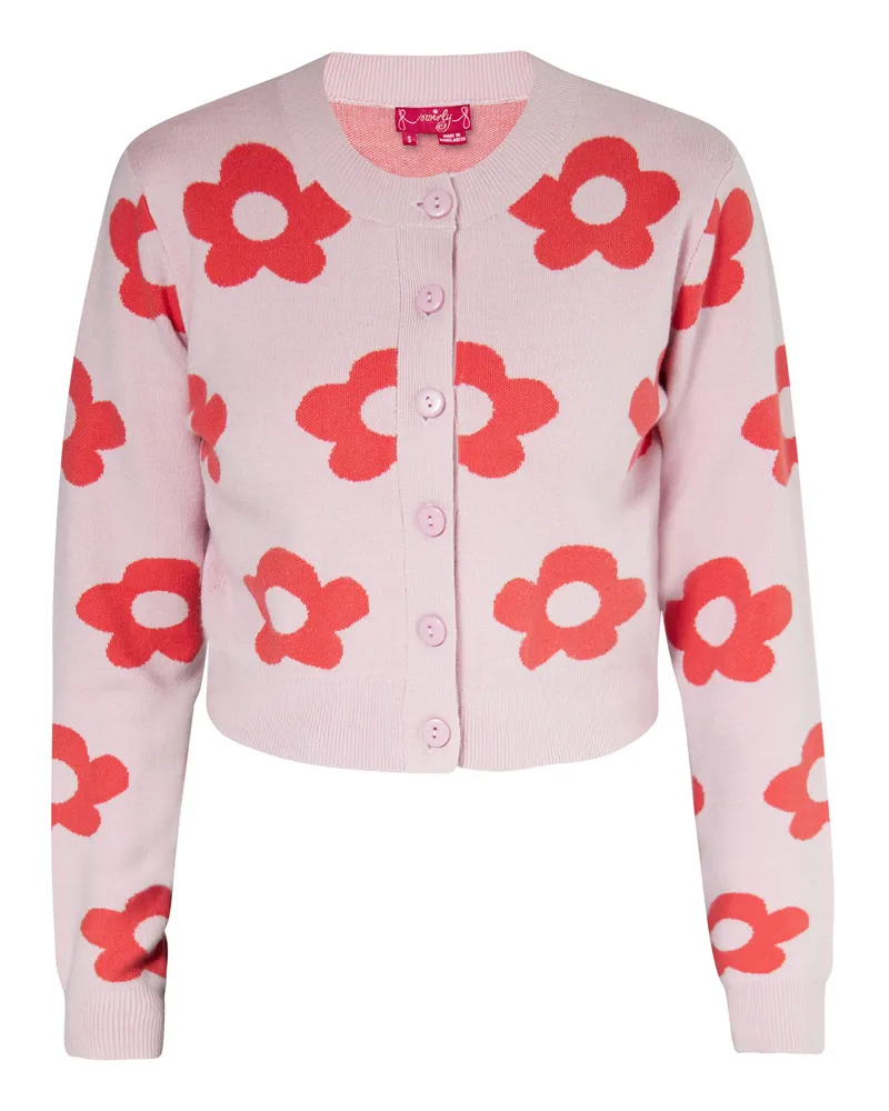 My Mo Strickjacke für Damen - Rosa Rosa