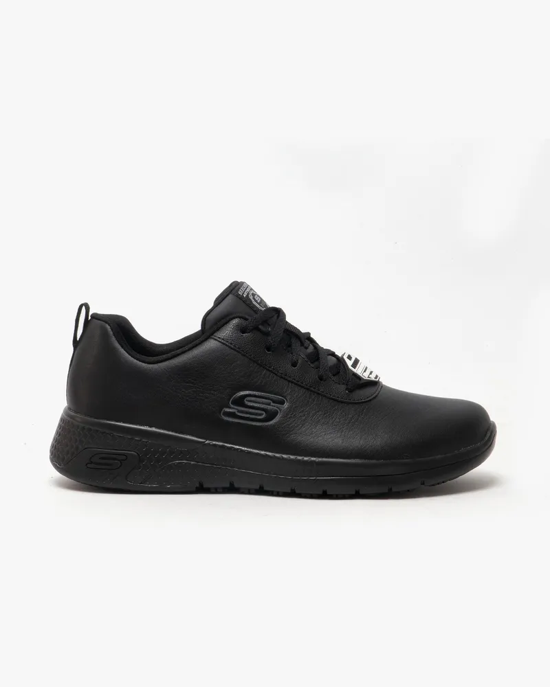Skechers MARSING GMINA SR Damen Berufsschuhe Schwarz Schwarz