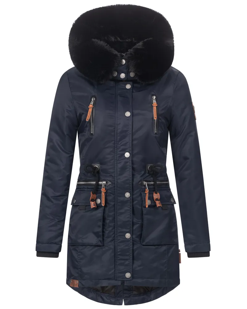 NAVAHOO Mangala Princess Damen Winterjacke – warm & stylisch Blau