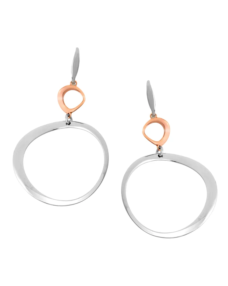 Orphelia Renée' Tropfenohrringe aus 925er Sterlingsilber für Damen - Silber/Rosé ZO-7181 Silber