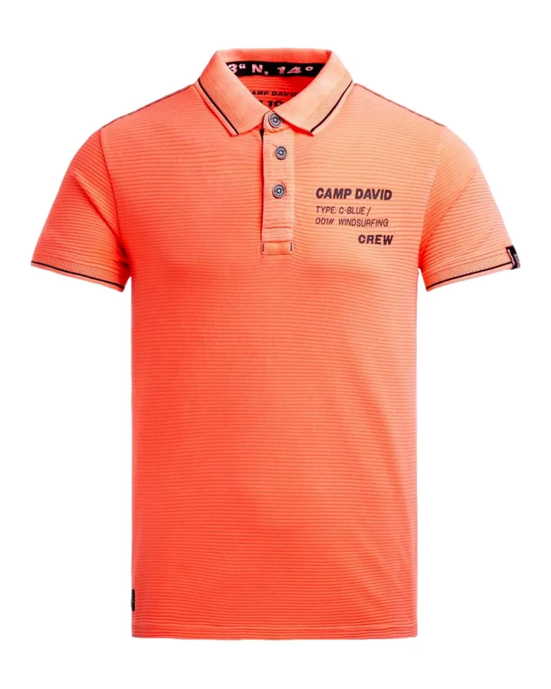 CAMP DAVID Poloshirt - Orange Orange