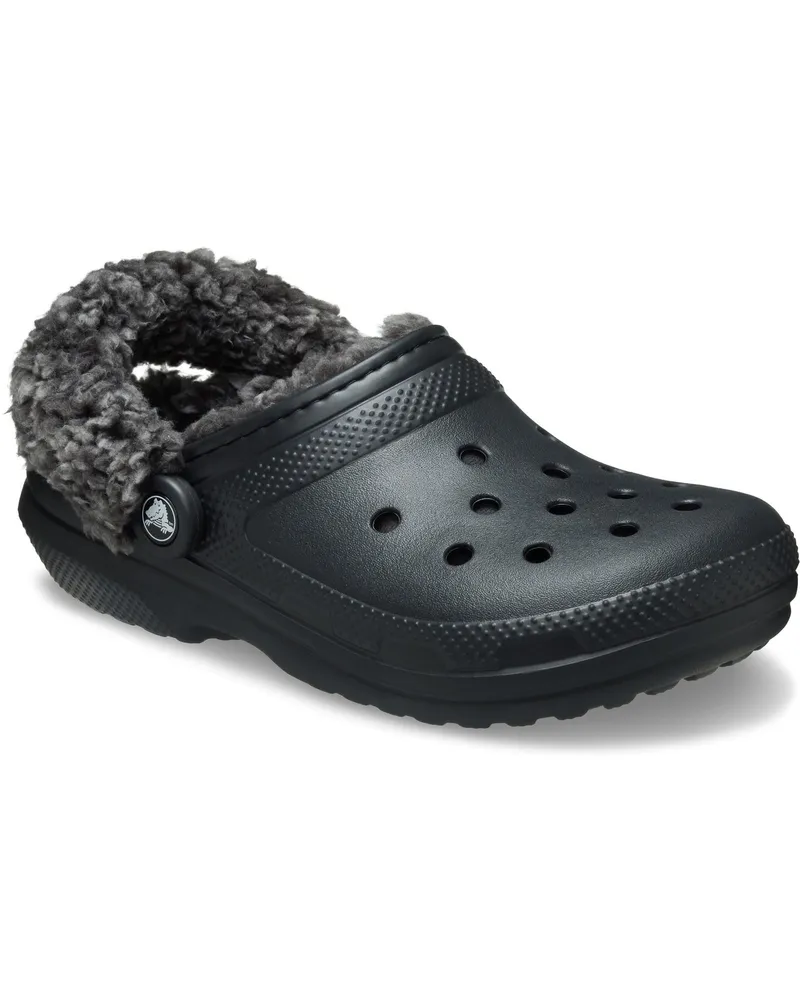 Crocs Classic Fleecegefütterte Thermoplastische Herren Clogs in Schwarz Schwarz