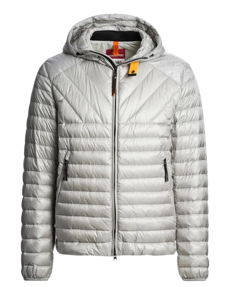 Parajumpers Miroku Silberne Kapuzenjacke Hellgrau