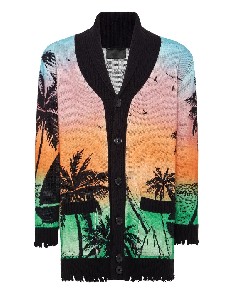 Philipp Plein Strickjacke Hawaii Mehrfarbig