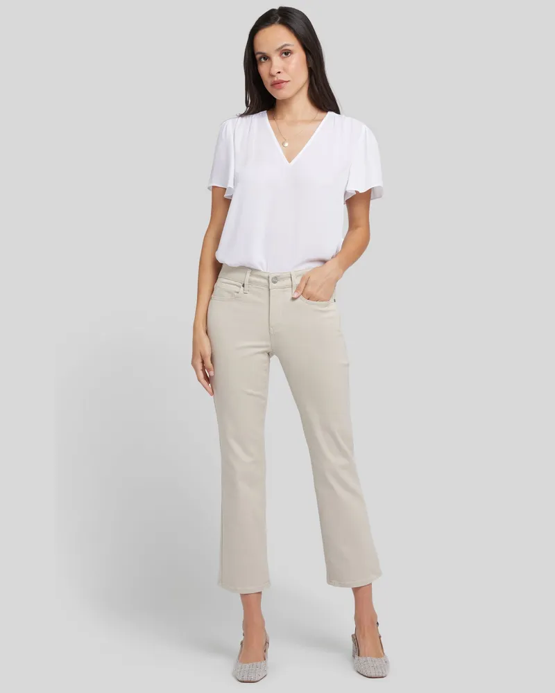NYDJ not your daughter's Jeans  Marilyn Gerade Knöchellange Jeans Beige
