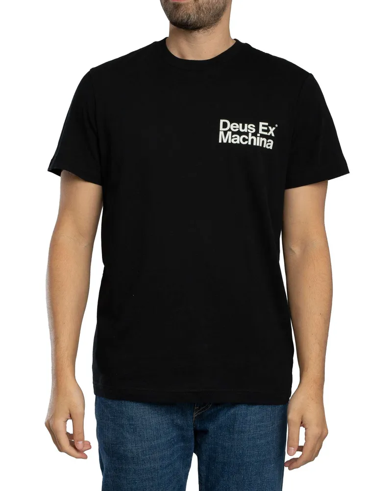 Deus Ex Machina Plenty Good Rückengrafik-T-Shirt, Schwarz Schwarz