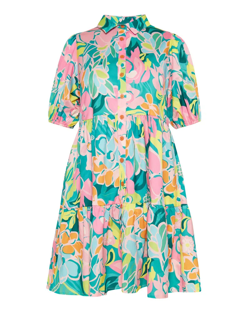 Usha Kleid Frauen grün mehrfarbig Mehrfarbig