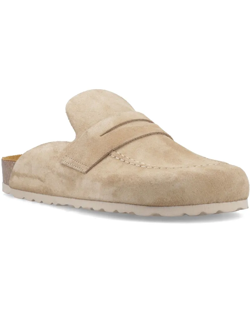 Hush Puppies Briar Geschlossene Toe Wildleder Damen Mules in Taupe Taupe
