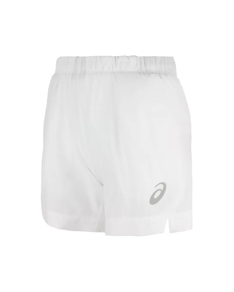 Asics Motion Dry Club Frauen weiße Tennisshorts Weiß