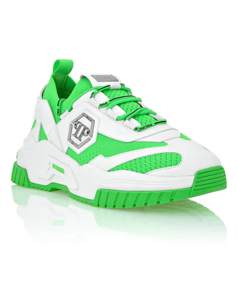 Philipp Plein Low-Top Turnschuhe Predator Weiß