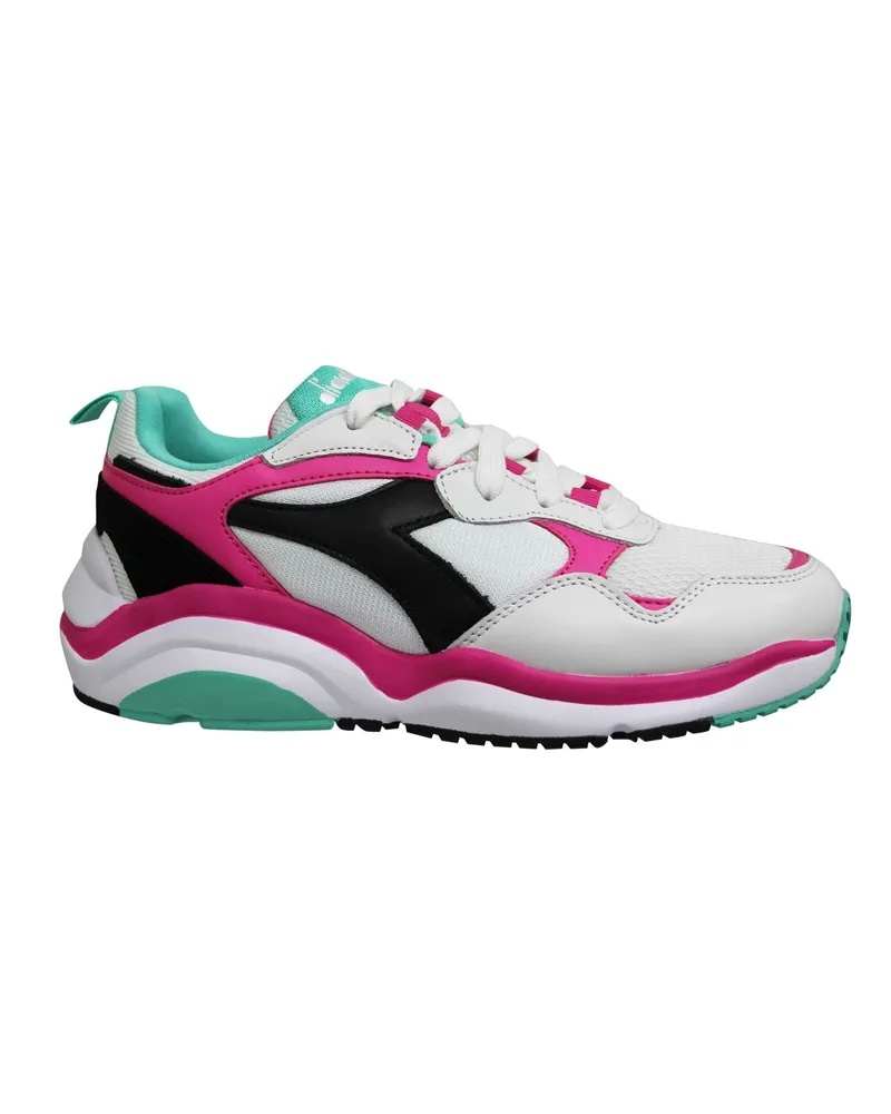 Diadora Whiz Run Herren weiß/rosa Trainer Weiß