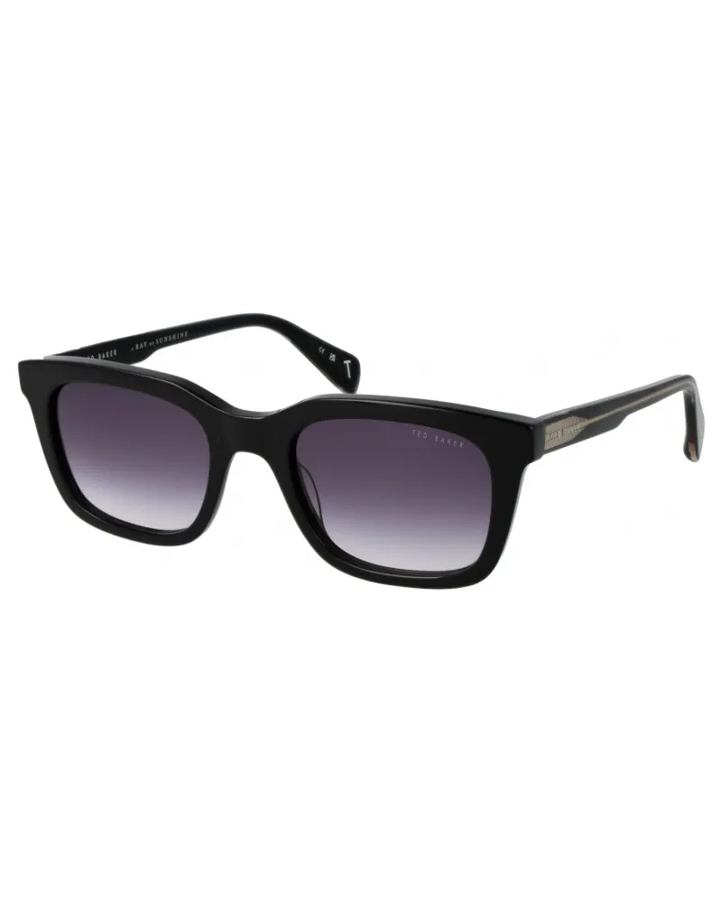 Ted Baker TB1765 Sonnenbrille, Modell 52001, Größe 52 - Schwarz Schwarz