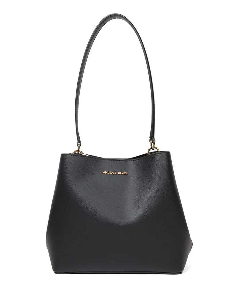 Michael Kors Pratt Medium Bucket Schultertasche Schwarz