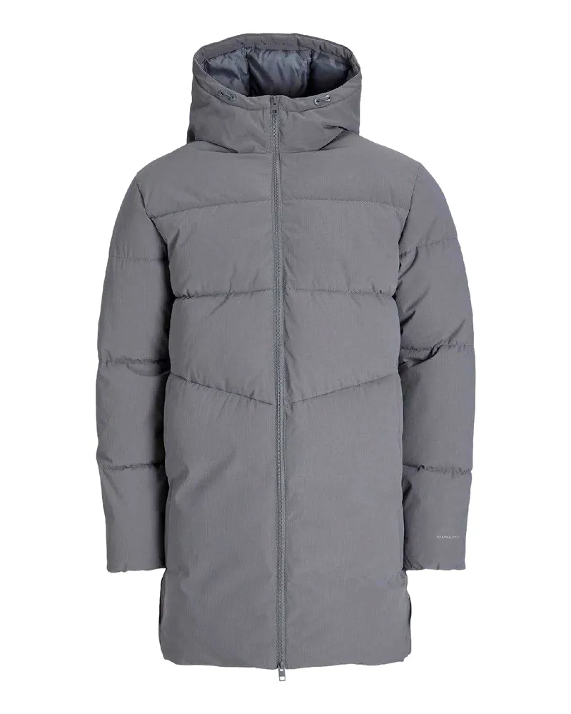 Jack & Jones Jack And Jones - "Brady" Steppjacke für Herren, Lang (Grau Grau