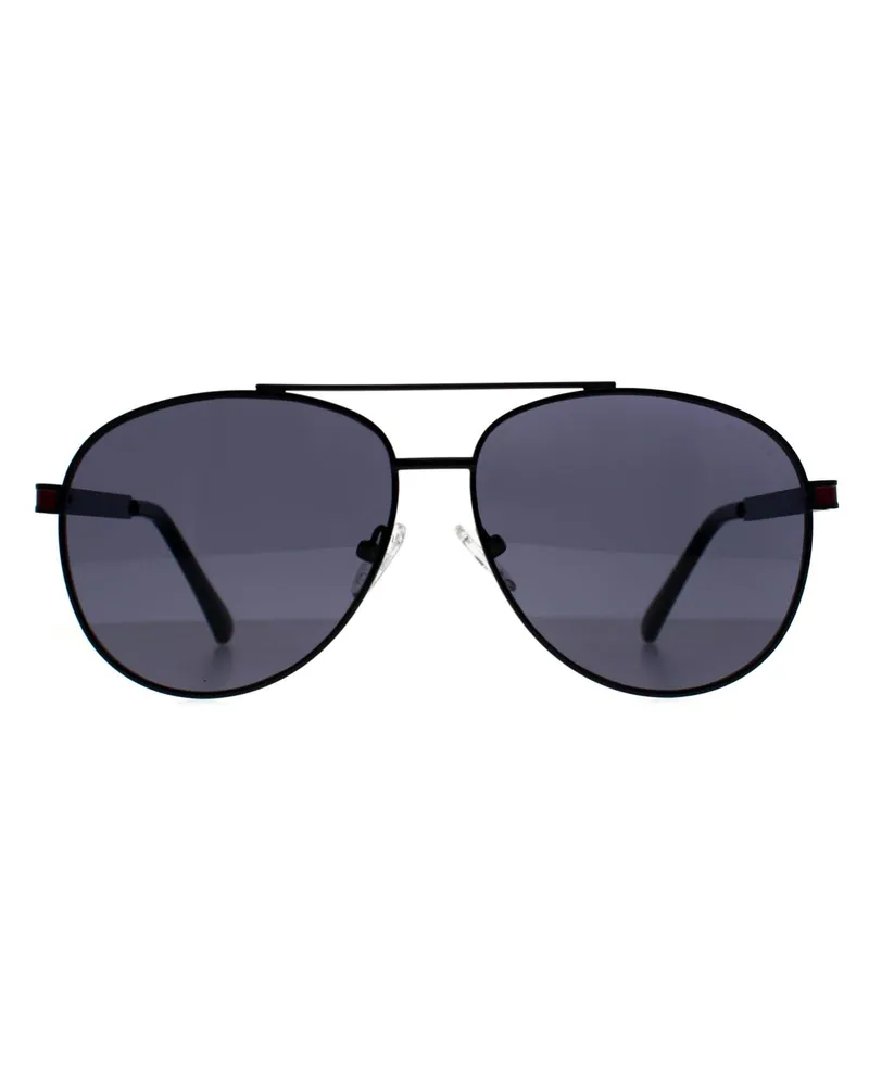 Guess GF5110 01A glÃ¤nzend schwarz grau Sonnenbrille Schwarz