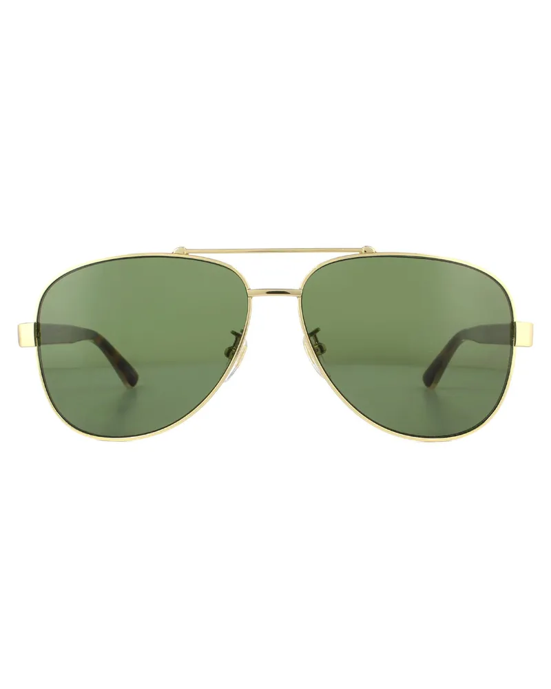 Gucci Lunettes De Soleil  GG0528S 009 Vert De L'or Et De La Havane Gold