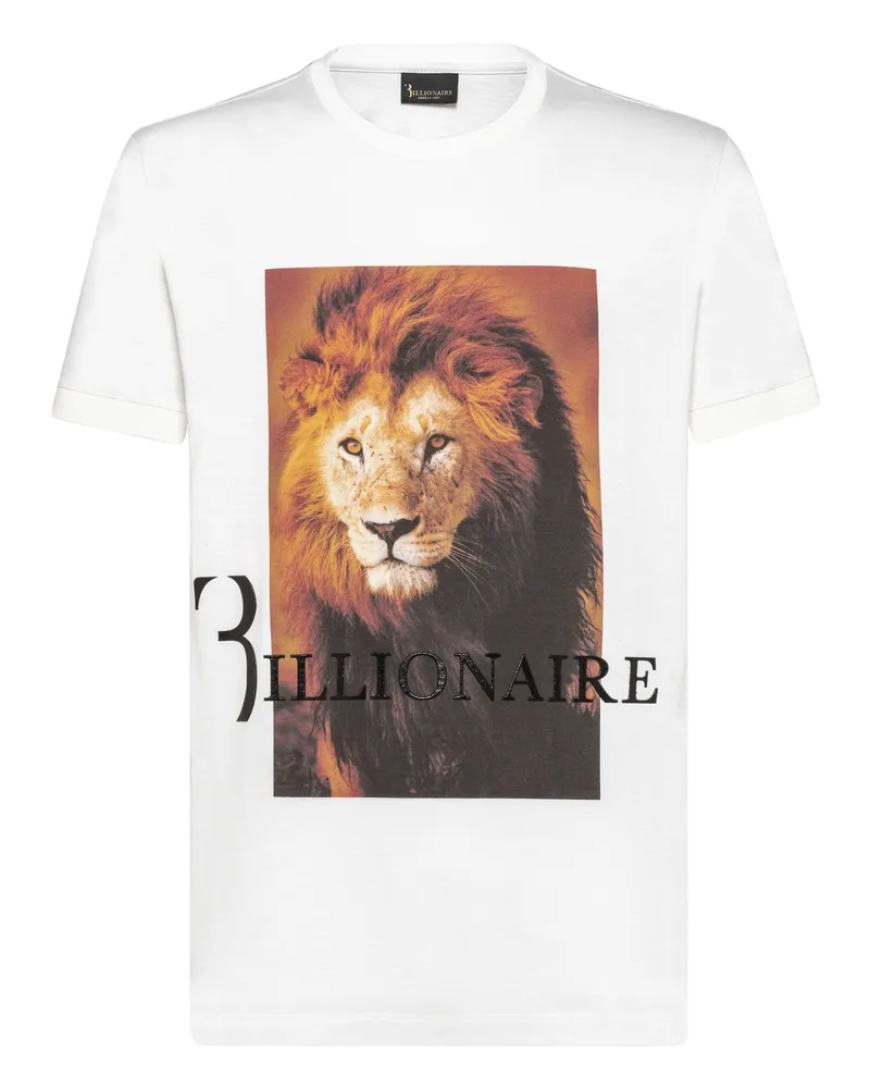 Billionaire T-Shirt Lion Weiß