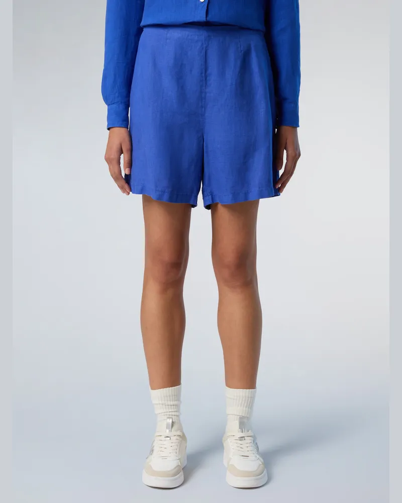 North Sails Kurze Hose Leinen mit weitem Bein Hellblau