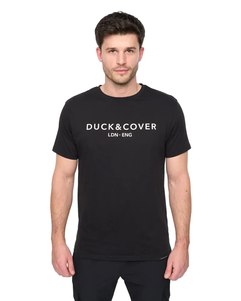 Duck and Cover Chamata" T-Shirt für Herren (Schwarz Schwarz