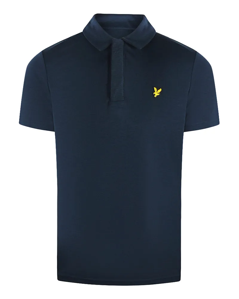 Lyle & Scott Strukturiertes Poloshirt - Marineblau Marineblau